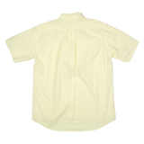 IZOD LACOSTE Mens Plain Shirt Yellow 90s L