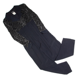 JOLLIBEE Womens Jumpsuit Black 90s Wide-Leg S