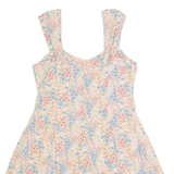 H&M Womens Playsuit Cream Floral Wide-Leg M