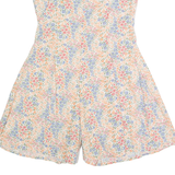 H&M Womens Playsuit Cream Floral Wide-Leg M