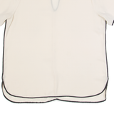 ZARA BASIC Sheer Womens Top Beige L
