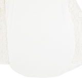ZARA BASIC Womens Blouse Cream Long Sleeve L