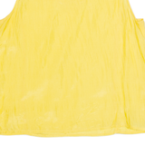 Womens Vest Yellow Sleeveless Silk L