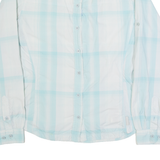 COLUMBIA Womens Printed Shirt Blue Collared Long Sleeve Check M