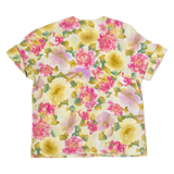 SOLANGE MONDOR Womens Printed Shirt Cream 90s Floral L