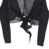 DRIVER Cardigan Womens Top Black V-Neck Long Sleeve S