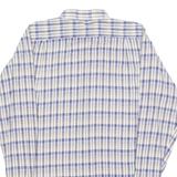Mens Shirt Blue Check Long Sleeve S