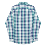 TOMMY HILFIGER Mens Shirt Blue Check Long Sleeve S