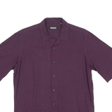 DKNY Mens Plain Shirt Purple M