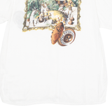 FIONA Womens Shirt White Crazy Pattern M