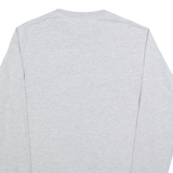 CHAMPION Mens T-Shirt Grey Long Sleeve S