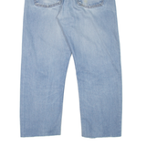 LEVI'S 521 02 Distressed Mens Jeans Blue Regular Straight Stone Wash W36 L26