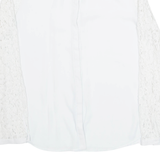 G2000 Lace Sleeves Womens Blouse Shirt Cream Long Sleeve S