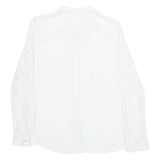 G2000 Lace Sleeves Womens Blouse Shirt Cream Long Sleeve S