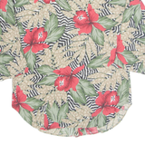 BEST BLOUSE COMPANY Womens Printed Shirt Black 3/4 Sleeve 90s Floral M