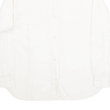 HILLARMY Womens Shirt Beige Collared Long Sleeve 90s L