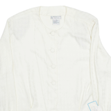 EVAN PICONE PETITES Womens Printed Shirt Cream 90s Houndstooth M