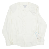 EVAN PICONE PETITES Womens Printed Shirt Cream 90s Houndstooth M