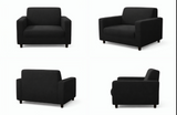 Anyseat 2-Seater Sofa Cover – Plain Gray Style Slipcover for Living Room Chair Protection