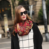 Anyyou 100% Pure Merino Wool Brown Poncho for Women Winter Large Scarf Pashmina Shawl Bandana Neck Wrap