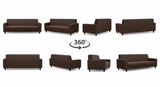 Anyseat 4-Seater Sofa Cover – Plain Coffee Style Slipcover for Living Room Chair Protection