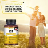 Vitamin D3 4000 IU High Strength I 425 Vegetarian Micro Tablets (14 Months Supply) I Vitamin D3 Supplement for Immune Support, Calcium Boost, Bone & Muscle