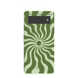 Sage Green Watermelon Time Warp Google Pixel 6 Case