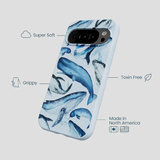 Powder Blue Whales Google Pixel 10/10 Pro Case