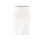 Luxe White Mini Tweed Skirt – Women’s Chic Mini Skirt