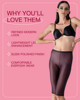 Lustrous Sheer Capri Tights