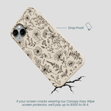 Seashell Wild Flower iPhone 14 Plus Case