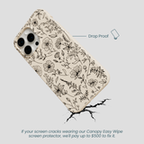 Seashell Wild Flower iPhone 15 Pro Max Case
