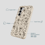 Seashell Wild Flower Samsung Galaxy S25 Case
