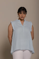 Wind in my Hair Shirt in Blue