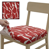 Anyseat Wine Red White Cracks Print Chair Cover – Stretch Washable Removable Seat Cover for Dining & Kitchen
