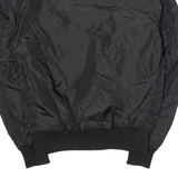 ALPHA INDUSTRIES Mens Bomber Jacket Black Nylon S