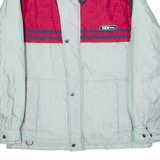 BX SWISS Mens Jacket Grey 90s Hooded Colourblock L