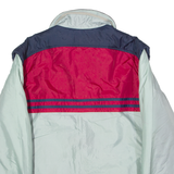 BX SWISS Mens Jacket Grey 90s Hooded Colourblock L