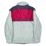 BX SWISS Mens Jacket Grey 90s Hooded Colourblock L