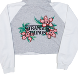 KARL KANI Cropped Stranger Things Womens Grey Hoodie M