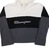 CHAMPION REVERSE WEAVE Cropped Mens Grey Hoodie M