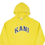 KARL KANI Mens Yellow Hoodie L