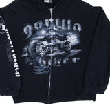 PROMO DORO Mens Black Hoodie Full Zip M