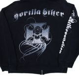 PROMO DORO Mens Black Hoodie Full Zip M