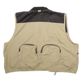 PODIUM Utility Mens Gilet Beige XL