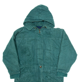 KAOS Womens Parka Coat Green Hooded S