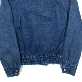 S.B.I Womens Sherpa Lined Denim Jacket Blue M