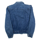 S.B.I Womens Sherpa Lined Denim Jacket Blue M