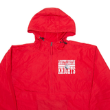 CHAMPION Lafayette Christian Knights Mens Anorak Jacket Red USA Hooded L