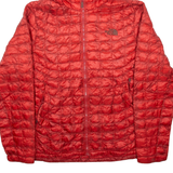 THE NORTH FACE Womens Puffer Coat Red Hooded M